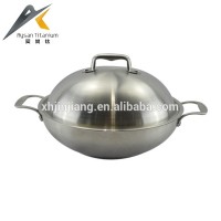 hot sell capsulated bottom cast steel handle and knob Korean big wok