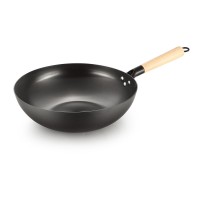 32cm Chinese Carbon Steel Wok Iron Wok pan